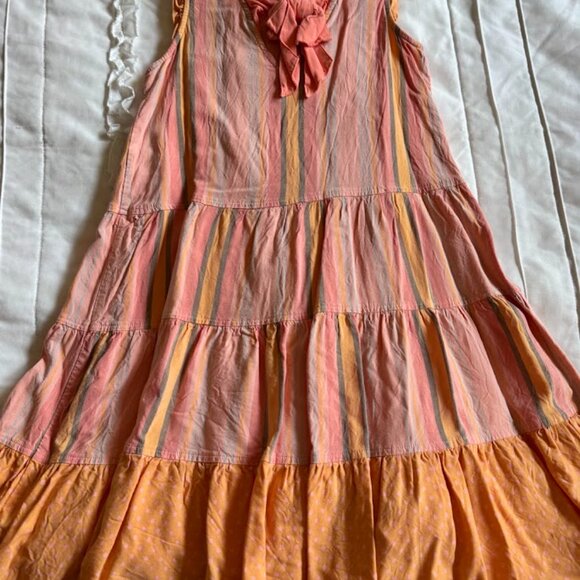 Matilda Jane Clothing Girls Size 8 EUC Orange Creamsicle Dress - Picture 3 of 3